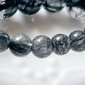 天然水晶 高品黑髮晶 單圈 手鍊 6mm/7mm/8mm