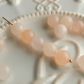 天然石 東陵玉 純天然 粉東陵手珠 條珠 圓珠 飾品diy_1