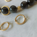14k金 保色對孔圈 珠框 轉運珠 蕾絲對孔圈 珠子 5入/組 14k銅包金保色_2