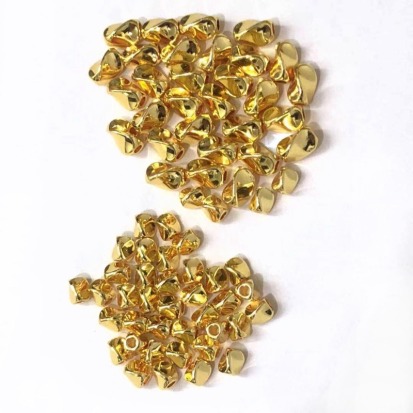 4k/18k/銀 保色隔珠 扭珠 5*4mm/25入 現代風格 三角扭珠 保色隔珠 手串 手鏈diy