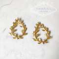 精緻保色 24k金耳圈 花圈 耳飾配件 可水洗保色持久 一對