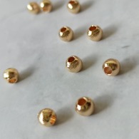 貓眼切面珠 保色14k金隔珠 約50入 手鏈隔珠 手鏈diy 水晶飾品