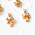 14K 包金保色 吊墜 仙人掌吊墜 飾品配件 包金配件 DIY飾品