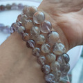 幽靈兔毛水晶 紫幽靈 無染色無優化 水晶手鍊 單圈 手圍16_4
