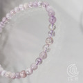 水晶皇后 高品 貓眼透體紫鋰輝 孔賽石 Kunzite 串珠 單圈 7mm/8mm/台中水晶批發 台中水晶_2