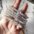 天然拉長石 強光拉長石 盤珠手珠 實品拍攝 6*2mmm_1