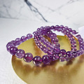天然水晶 天然紫鈦極光 紫鈦極光 單圈 手串 6mm+ / 10mm+ /11mm /12mm+ 1入_1