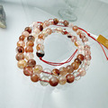 天然水晶 天然紅膠花 紅膠花 條珠 水晶手鍊 招財 招貴人 增人緣 辟邪擋煞_5