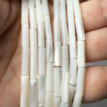 天然水晶 天然馬蹄螺 4*13mm 管珠 條珠_1
