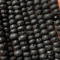 天然石 算盤珠 5A火山石算盤珠 天然 飾品材料 5A火山石 6*4mm 算盤珠 條珠_2