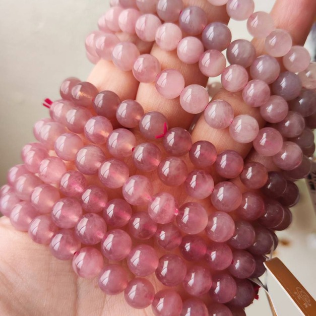 天然水晶 天然紫馬粉  5~8mm 水晶手鍊 台中水晶 水晶批發 台中水晶批發