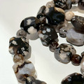 黑櫻花瑪瑙 黑瑪瑙 方形切面黑櫻花瑪瑙 15-20mm 單圈 瑪瑙 天然水晶 造型手串 水晶批發 台中水晶批發 台中水晶_1