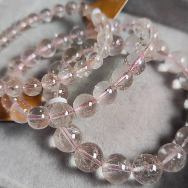 高品粉兔毛 高品 粉兔毛 兔毛手串 兔毛 7mm/9mm/10mm 單圈手串 單圈 天然粉兔毛 天然水晶 水晶批發 台中水晶批發  台中水晶