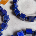天然青金石 青金石方糖 約8-9mm 單圈 台中水晶 水晶批發 天然水晶_2