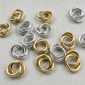 交錯雙環隔片 簡約隔片 隔片 14k 亮銀 隔片11.5mm 1入_1