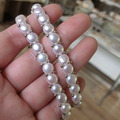 實品拍照 天然珍珠 珍珠手排 扁型珍珠 單圈 天然珍珠手鏈 好品質_2