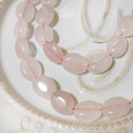 天然水晶 隨形水晶 粉晶 條珠 8-10MM 天然水晶 通孔 純天然_2