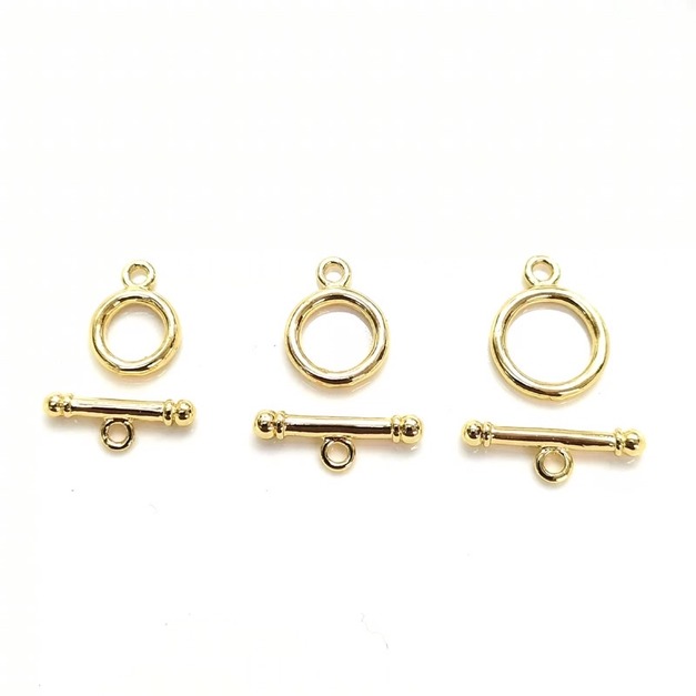 現貨 手鏈連結釦 OT釦 12mm OT扣 14k金色 保色 手鏈扣 OT釦