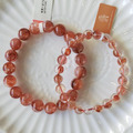 天然水晶 天然紅膠花 透體紅膠花 單圈 水晶手鍊 招財 招貴人 增人緣 辟邪擋煞 8mm/10mm_5