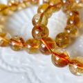 天然水晶 小高品黃塔晶 黃水晶 圓珠 單圈 手鍊 實品拍攝 7mm/8mm/9mm/10mm/11mm
