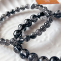 天然水晶 高品黑髮晶 單圈 手鍊 6mm/7mm/8mm_3