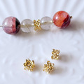 可愛花花隔珠 金色 24K 隔珠6.5*4.5mm 5入_1