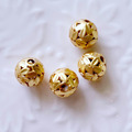 18k 包金保色 花瓣簍空金球 保色珠 隔珠 10mm/11mm 1入_7
