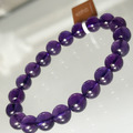 天然水晶 天然紫水晶 小高品 烏拉圭紫水晶/ 巴西紫水晶_透體 實品拍攝 單圈 手鍊 8mm/9mm_5