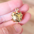 24K 醒獅 吊墜 連接吊墜 22*16mm 1入 保色配件_5