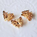 精緻蝴蝶 金色 24K 隔珠14*11mm 1入_1