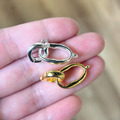 鎖釦 手鍊配件 飾品材料 14K/24K/銀色 1組_2