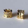 桂冠葉 雙面花托 珠托 金色 24K 隔珠 5*3.5mm 10入1份_2