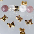 精緻小蝴蝶 金色 24K 隔珠 5.8*7.9mm 1入