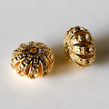 24k 包金保色 簍空蝴蝶扁圓隔珠 保色珠 隔珠 約11*7mm 金球 大隔珠 簍空隔珠 手串 耳環 飾品配件 1入_1