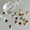 閃亮亮！ 14k金/亮銀 鑽切面保色 菱形珠 隔珠 約3mm5mm/約50入 保色珠 手串隔珠_1