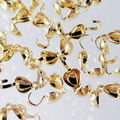 愛心 心型 雙包釦 14k 5*6mm 保色 20入 定位珠 豆仔扣 包珠釦 手鏈配件 飾品材料 diy_1