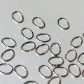 304不鏽鋼 橢圓 開口圈 c圈 0.6*3*4mm 保色度持久 約50入 diy手鏈項鍊耳飾 手工材料_1