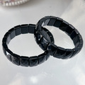 天然水晶 瑪瑙 黑瑪瑙 手排 單圈 約15mm 隨機出貨_1