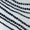 天然黑碧璽 鑽切 條珠 3mm/4mm 1入_2