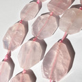 粉晶隨形條珠 不規則切面 條珠 粉晶條珠 天然水晶 水晶批發 台中水晶批發 台中水晶_1