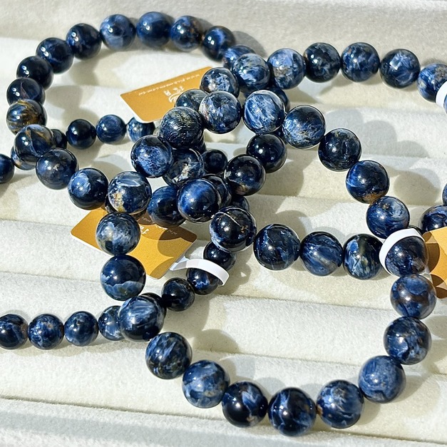 高品藍彼得石 彼得石 無染色 水晶手鍊 單圈