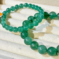 天然綠草莓晶 草莓晶 7/11mm水晶手串 單圈手練 水晶批發 台中水晶批發 台中水晶_2