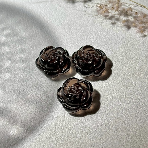 天然水晶 冰曜石花 冰曜石 實品拍攝 1入