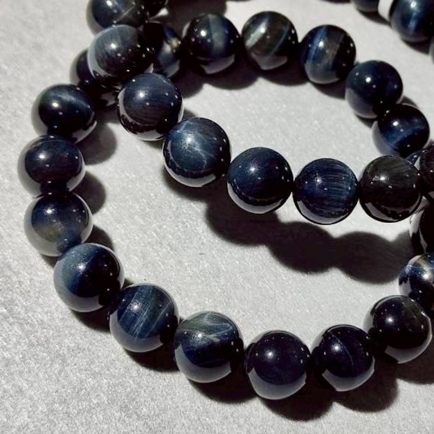 天然水晶 天然虎眼石  藍虎眼石 水晶手鍊 單圈 水晶  10mm 