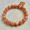 天然小高品橙月光石 單圈 無染色 水晶手鍊_1