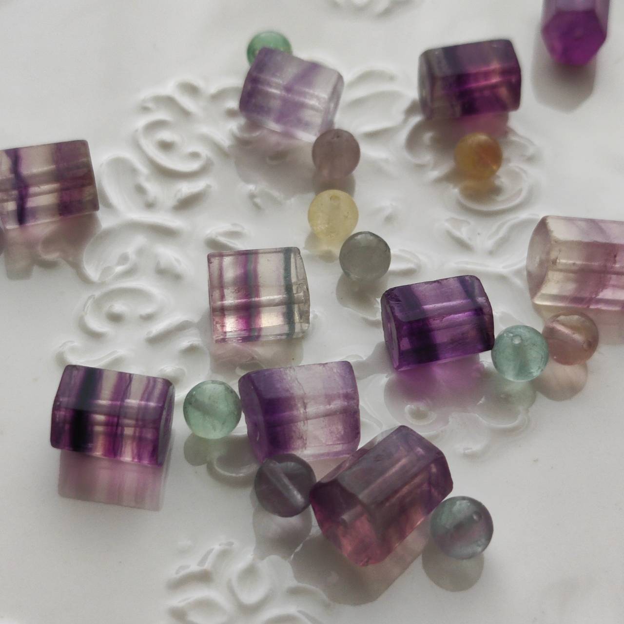 六角水晶 3 お得セット！水晶共生ブラック瑪瑙☆虹多数3点セット