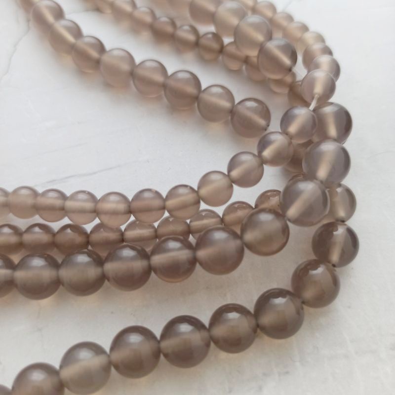 天然石灰瑪瑙條珠天然水晶6mm/8mm 飾品材料瑪瑙| 拾月水晶批發