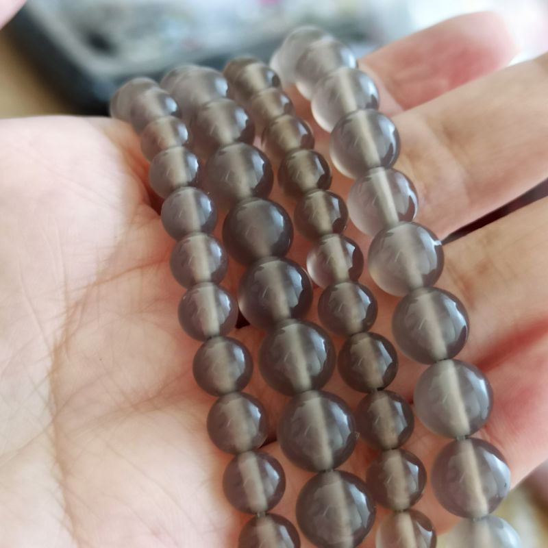 天然石灰瑪瑙條珠天然水晶6mm/8mm 飾品材料瑪瑙| 拾月水晶批發