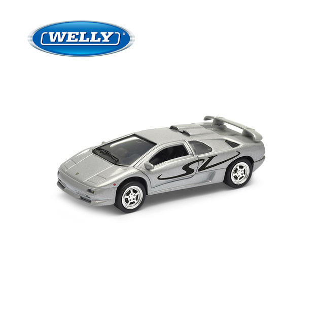 【WELLY 威利】4.75吋 藍寶堅尼 Lamborghini Diablo SV 經典超跑模型 49768CW