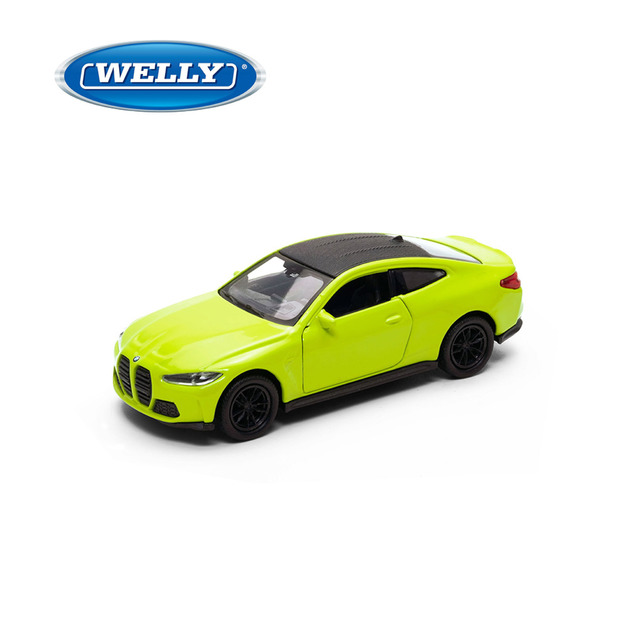 【WELLY 威利】4.75吋 寶馬 BMW M4 跑車模型 43811CW